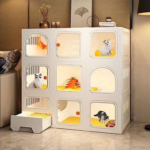 ANSNOW Katzenkäfige Für Den Innenbereich, Abnehmbarer Laufstall Für Katzen, DIY-Innenhaus Für Haustiere, Katzenwohnung, Kätzchen, Großer Übungsort, Katzengehege Im Freien Für Katzen Im Innenbereich/ ANSNOW Katzenkäfige Für Den Innenbereich, Abnehmbarer Laufstall Für Katzen, DIY-Innenhaus Für Haustiere, Katzenwohnung, Kätzchen, Großer Übungsort, Katzengehege Im Freien Für Katzen Im Innenbereich/ von ANSNOW