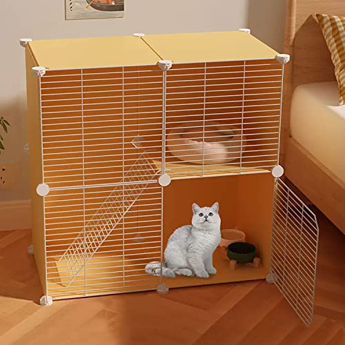 ANSNOW Katzenkäfige Für Den Innenbereich, Groß, Diy-Katzenlaufstall Für Kleintiere, Katzenkäfige Für Hauskatzen, Mit Katzennest + Katzenhängematte + Katzentoilette + Katzennapf, Haustierhaus-Zaun Fü ANSNOW Katzenkäfige Für Den Innenbereich, Groß, Diy-Katzenlaufstall Für Kleintiere, Katzenkäfige Für Hauskatzen, Mit Katzennest + Katzenhängematte + Katzentoilette + Katzennapf, Haustierhaus-Zaun Fü von ANSNOW