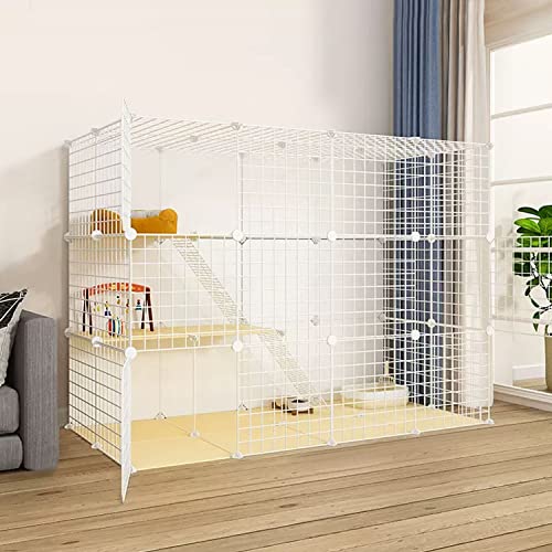 ANSNOW Katzenkäfige Für Den Innenbereich, Groß, Extra Großer Katzenlaufstall, Katzengehege, Katzenkäfige Für Hauskatzen, Mit Katzennest + Katzenhängematte + Futternapf + Katzentoilette + Leiter, Für ANSNOW Katzenkäfige Für Den Innenbereich, Groß, Extra Großer Katzenlaufstall, Katzengehege, Katzenkäfige Für Hauskatzen, Mit Katzennest + Katzenhängematte + Futternapf + Katzentoilette + Leiter, Für von ANSNOW