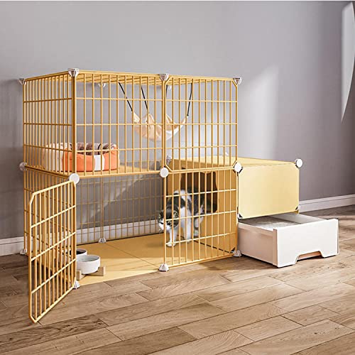 ANSNOW Katzenkäfige Für Den Innenbereich, Groß, Katzenlaufstall, Katzengehege Mit Katzentoilette, Mit Katzennest + Katzennapf + Katzenhängematte + Katzenspielzeug + Katzenleiter, Ideal Für 1–3 Katze ANSNOW Katzenkäfige Für Den Innenbereich, Groß, Katzenlaufstall, Katzengehege Mit Katzentoilette, Mit Katzennest + Katzennapf + Katzenhängematte + Katzenspielzeug + Katzenleiter, Ideal Für 1–3 Katze von ANSNOW