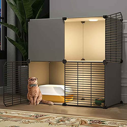ANSNOW Katzenkäfige Für Den Innenbereich, Groß, Kunststoff-Abs + Metallmaterial, Kleintierkäfig, Katzenhaus, Mehrschichtig, Großer Raum, Verstärkter Anti-Jailbreak, Mehrere Größen/72 * 37 * 72-B ANSNOW Katzenkäfige Für Den Innenbereich, Groß, Kunststoff-Abs + Metallmaterial, Kleintierkäfig, Katzenhaus, Mehrschichtig, Großer Raum, Verstärkter Anti-Jailbreak, Mehrere Größen/72 * 37 * 72-B von ANSNOW