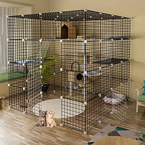 ANSNOW Katzenkäfige Für Den Innenbereich, Groß, Mit Dach, Katzenhäuser Für Draußen, Wasserdicht Gegen Starken Regen Und Starken Wind, Selbstmontage, Super Tragfähig, Mehrere Größen/145 * 145 * 142Cm ANSNOW Katzenkäfige Für Den Innenbereich, Groß, Mit Dach, Katzenhäuser Für Draußen, Wasserdicht Gegen Starken Regen Und Starken Wind, Selbstmontage, Super Tragfähig, Mehrere Größen/145 * 145 * 142Cm von ANSNOW