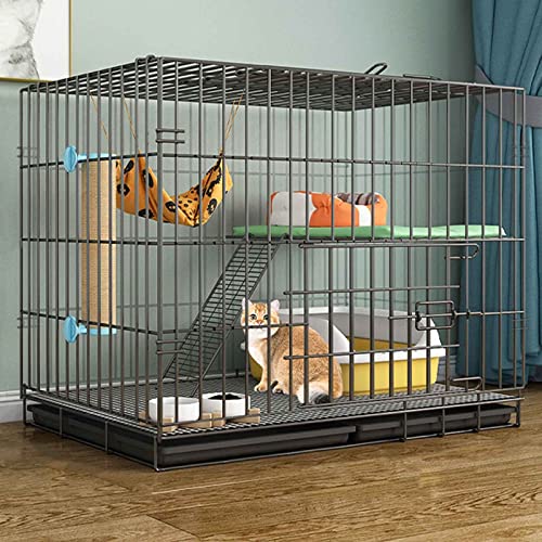 ANSNOW Katzenkäfige Für Den Innenbereich, Groß, Mit Katzentoilette, Katzenhäuser Im Heimtierbedarf, Laufstall Für Hunde Und Katzen Im Freien, Zusammenklappbar, Extra Großer Freiraum,/C/70*50*60Cm-Sc ANSNOW Katzenkäfige Für Den Innenbereich, Groß, Mit Katzentoilette, Katzenhäuser Im Heimtierbedarf, Laufstall Für Hunde Und Katzen Im Freien, Zusammenklappbar, Extra Großer Freiraum,/C/70*50*60Cm-Sc von ANSNOW