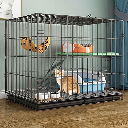 ANSNOW Katzenkäfige Für Den Innenbereich, Groß, Mit Katzentoilette, Katzenhäuser Im Heimtierbedarf, Laufstall Für Hunde Und Katzen Im Freien, Zusammenklappbar, Extra Großer Freiraum,/B/58*41*50Cm-Sc ANSNOW Katzenkäfige Für Den Innenbereich, Groß, Mit Katzentoilette, Katzenhäuser Im Heimtierbedarf, Laufstall Für Hunde Und Katzen Im Freien, Zusammenklappbar, Extra Großer Freiraum,/B/58*41*50Cm-Sc von ANSNOW