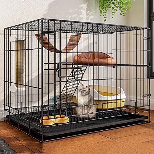 ANSNOW Katzenkäfige Für Den Innenbereich, Groß, Mit Katzentoilette, Metall, Katzenhäuser Im Heimtierbedarf, Kleintierkäfig, 6-Teiliges Set, Schwarz/Weiß/Eine Farbe/68 * 49 * 59Cm-A ANSNOW Katzenkäfige Für Den Innenbereich, Groß, Mit Katzentoilette, Metall, Katzenhäuser Im Heimtierbedarf, Kleintierkäfig, 6-Teiliges Set, Schwarz/Weiß/Eine Farbe/68 * 49 * 59Cm-A von ANSNOW