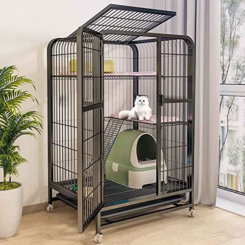 ANSNOW Katzenkäfige Für Den Innenbereich, Große Haustierkiste, Abnehmbarer, Extra Großer Katzenlaufstall, Katzengehege Für Den Außenbereich, Mit Ausziehbarer Ablage Und Universalrad, Verstärkt Und V ANSNOW Katzenkäfige Für Den Innenbereich, Große Haustierkiste, Abnehmbarer, Extra Großer Katzenlaufstall, Katzengehege Für Den Außenbereich, Mit Ausziehbarer Ablage Und Universalrad, Verstärkt Und V von ANSNOW