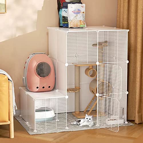 ANSNOW Katzenkäfige Für Den Innenbereich, Großer Katzenkäfig, Diy-Haustierkäfig, Laufstall, 3-Stöckiger Katzenkäfig Aus Metall, Halbgeschlossener Katzenschrank, Großer Übungsbereich, Ideal Für 1–3 K ANSNOW Katzenkäfige Für Den Innenbereich, Großer Katzenkäfig, Diy-Haustierkäfig, Laufstall, 3-Stöckiger Katzenkäfig Aus Metall, Halbgeschlossener Katzenschrank, Großer Übungsbereich, Ideal Für 1–3 K von ANSNOW
