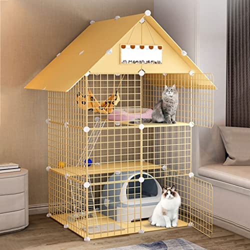 ANSNOW Katzenkäfige Für Den Innenbereich, Großer Katzenkäfig Mit Katzentoilette, Katzenkäfigträger, Diy-Katzenkäfig-Laufstall Für Den Innenbereich, Abnehmbare Metalldrahtgehege, Übungsort Für 1–3 Ka ANSNOW Katzenkäfige Für Den Innenbereich, Großer Katzenkäfig Mit Katzentoilette, Katzenkäfigträger, Diy-Katzenkäfig-Laufstall Für Den Innenbereich, Abnehmbare Metalldrahtgehege, Übungsort Für 1–3 Ka von ANSNOW