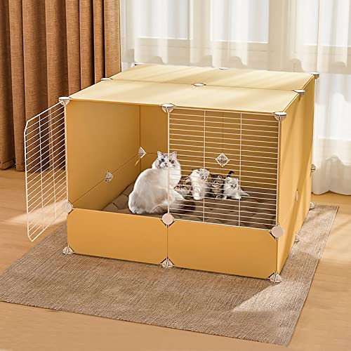ANSNOW Katzenkäfige Für Den Innenbereich, Katzengehege, Katzenhütte, Kätzchen-Laufstall, Hundekäfige Für Große Hunde, Frettchenkäfig, Haustier-Laufstall Für Den Innen-/Außenbereich – Großer Übungspl ANSNOW Katzenkäfige Für Den Innenbereich, Katzengehege, Katzenhütte, Kätzchen-Laufstall, Hundekäfige Für Große Hunde, Frettchenkäfig, Haustier-Laufstall Für Den Innen-/Außenbereich – Großer Übungspl von ANSNOW