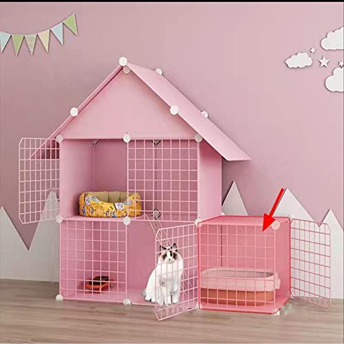 ANSNOW Katzenkäfige Für Den Innenbereich, Rosa, Diy-Haustierkäfig, Abnehmbare Metall-Kleintierhütten, Diy-Design-Laufstall Mit Kletterleitern, Katzengeschenke Für Katzenliebhaber, Ideal Für 1–2 Katz ANSNOW Katzenkäfige Für Den Innenbereich, Rosa, Diy-Haustierkäfig, Abnehmbare Metall-Kleintierhütten, Diy-Design-Laufstall Mit Kletterleitern, Katzengeschenke Für Katzenliebhaber, Ideal Für 1–2 Katz von ANSNOW