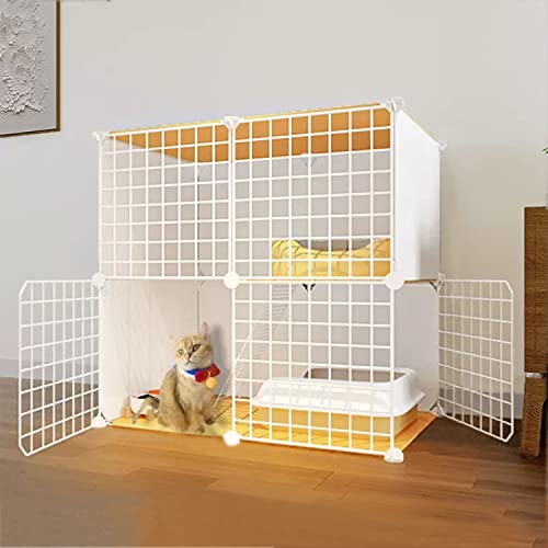 ANSNOW Katzenkäfige Für Wohnungskatzen, Großer Katzenkäfig, Katzenlaufstall, Katzenschrank, Katzengehege, Mit Katzennapf + Katzentoilette + Katzennest + Katzenhängematte + Leiter, Leicht Zu Reinigen ANSNOW Katzenkäfige Für Wohnungskatzen, Großer Katzenkäfig, Katzenlaufstall, Katzenschrank, Katzengehege, Mit Katzennapf + Katzentoilette + Katzennest + Katzenhängematte + Leiter, Leicht Zu Reinigen von ANSNOW