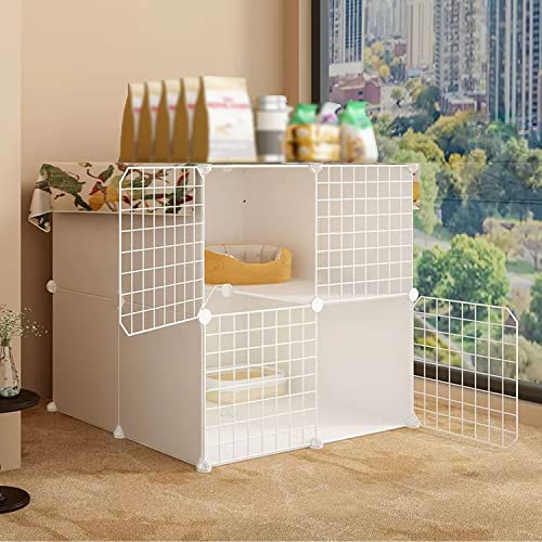ANSNOW Katzenkäfige Für Wohnungskatzen, Großer Katzenkäfigträger, Katzenlaufstall, Katzenvilla, Katzengehege, Leicht Zu Reinigen, Mit Katzennest + Katzenhängematte + Katzentoilette + Katzennapf, Für ANSNOW Katzenkäfige Für Wohnungskatzen, Großer Katzenkäfigträger, Katzenlaufstall, Katzenvilla, Katzengehege, Leicht Zu Reinigen, Mit Katzennest + Katzenhängematte + Katzentoilette + Katzennapf, Für von ANSNOW