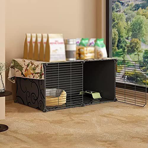 ANSNOW Katzenkäfige Groß, Diy-Katzenlaufstall, Katzenkäfige Für Hauskatzen, Mit Katzennest + Katzenhängematte + Katzentoilette + Katzennapf, Verschlüsseltes Netzwerk, Haustierhaus-Tierhauszaun Für 1 ANSNOW Katzenkäfige Groß, Diy-Katzenlaufstall, Katzenkäfige Für Hauskatzen, Mit Katzennest + Katzenhängematte + Katzentoilette + Katzennapf, Verschlüsseltes Netzwerk, Haustierhaus-Tierhauszaun Für 1 von ANSNOW