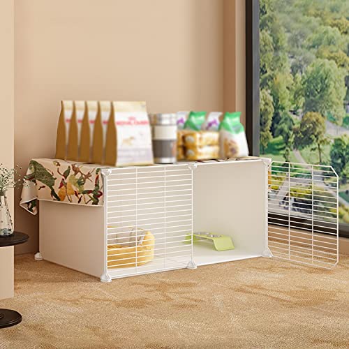 ANSNOW Katzenkäfige Groß, Diy-Katzenlaufstall, Katzenkäfige Für Hauskatzen, Mit Katzennest + Katzenhängematte + Katzentoilette + Katzennapf, Verschlüsseltes Netzwerk, Haustierhaus-Tierhauszaun Für 1 ANSNOW Katzenkäfige Groß, Diy-Katzenlaufstall, Katzenkäfige Für Hauskatzen, Mit Katzennest + Katzenhängematte + Katzentoilette + Katzennapf, Verschlüsseltes Netzwerk, Haustierhaus-Tierhauszaun Für 1 von ANSNOW