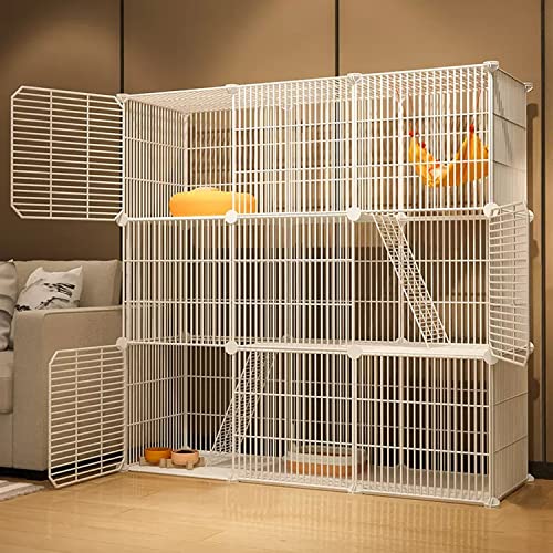 ANSNOW Katzenkäfige Groß, Katzenlaufstall, Kätzchenkäfig, Katzenkäfig, Laufstall, Katzengehege Für Den Innenbereich, Katzengehege, Mit Rutschfester Matte + Katzennest + Katzenhängematte + Katzentoil ANSNOW Katzenkäfige Groß, Katzenlaufstall, Kätzchenkäfig, Katzenkäfig, Laufstall, Katzengehege Für Den Innenbereich, Katzengehege, Mit Rutschfester Matte + Katzennest + Katzenhängematte + Katzentoil von ANSNOW