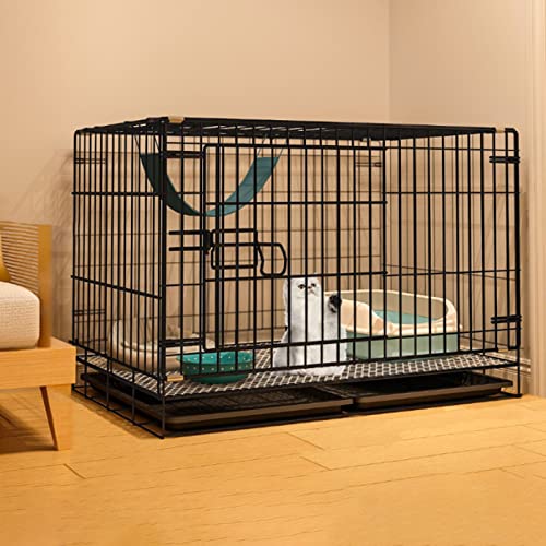 ANSNOW Katzenlaufstall, Haustierkäfige Für Katzen, Katzengehege, Katzenwohnungen Und -Türme, Zusammenklappbares Großes Katzenhaus Für Den Innenbereich, Mit Bodenablage/85Cm*60Cm*70Cm ANSNOW Katzenlaufstall, Haustierkäfige Für Katzen, Katzengehege, Katzenwohnungen Und -Türme, Zusammenklappbares Großes Katzenhaus Für Den Innenbereich, Mit Bodenablage/85Cm*60Cm*70Cm von ANSNOW