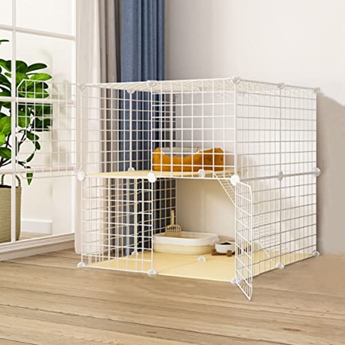ANSNOW Katzenlaufstall, Katzenkäfig, Groß, Diy-Haustierhaus Für Den Innenbereich, Kleintierhaus, Katzenhäuser Für Hauskatzen, Kleintierkäfig Aus Metall, Katzenvilla, Bietet Platz Für 1–3 Erwachsene ANSNOW Katzenlaufstall, Katzenkäfig, Groß, Diy-Haustierhaus Für Den Innenbereich, Kleintierhaus, Katzenhäuser Für Hauskatzen, Kleintierkäfig Aus Metall, Katzenvilla, Bietet Platz Für 1–3 Erwachsene von ANSNOW