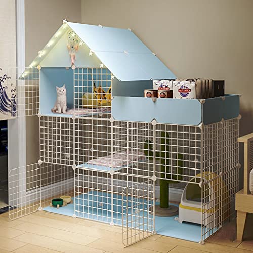ANSNOW Katzenzaun, Katzenzaun, Haustierzaun, Diy-Kleintierkäfig, Offenes Gehege, Tragbarer Kunststoffzaun Für Kätzchen, Kaninchen, Chinchilla, Mit Dach Und Stauraum/Eine Farbe/146 * 147 * 75Cm ANSNOW Katzenzaun, Katzenzaun, Haustierzaun, Diy-Kleintierkäfig, Offenes Gehege, Tragbarer Kunststoffzaun Für Kätzchen, Kaninchen, Chinchilla, Mit Dach Und Stauraum/Eine Farbe/146 * 147 * 75Cm von ANSNOW