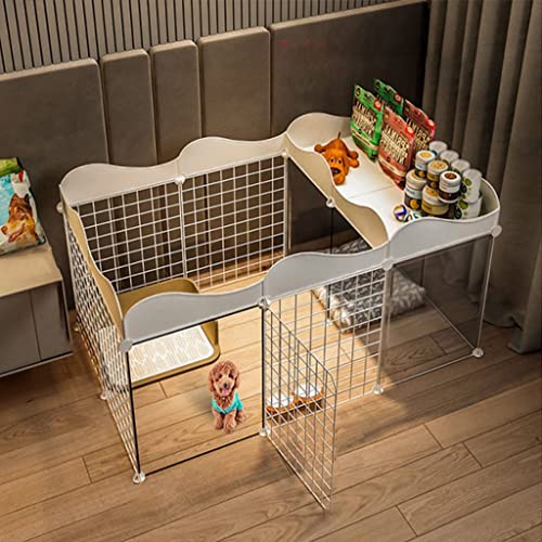 ANSNOW Katzenzaun – Hundezaun, Haustierzaun, DIY Kleintierkäfig, Offene Schale, Tragbarer Kunststoffzaun Für Kätzchen, Kaninchen, Chinchilla, Mit Stauraum/Eine Farbe/75 * 57 * 111Cm ANSNOW Katzenzaun – Hundezaun, Haustierzaun, DIY Kleintierkäfig, Offene Schale, Tragbarer Kunststoffzaun Für Kätzchen, Kaninchen, Chinchilla, Mit Stauraum/Eine Farbe/75 * 57 * 111Cm von ANSNOW