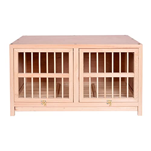 ANSNOW Taubenkäfig Aus Massivem Holz Mit Klapptür, Taubennistkasten, Massives Taubennest, Zum Ausruhen Und Paaren Von Haustieren, Vogelhaus, Mehrere Größen/Holzfarbe/70 * 40 * 40Cm ANSNOW Taubenkäfig Aus Massivem Holz Mit Klapptür, Taubennistkasten, Massives Taubennest, Zum Ausruhen Und Paaren Von Haustieren, Vogelhaus, Mehrere Größen/Holzfarbe/70 * 40 * 40Cm von ANSNOW