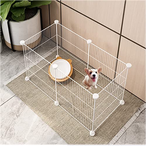 ANSNOW Verschlüsselter Katzenkäfig, Haustierzaun, Katzenkäfig, Kätzchenhausmöbel, Metalldraht, Kleintierkäfig, Haustierzaun, Schwarz Und Weiß Optional, Geeignet Für Kätzchen, Welpen, Kaninchen (75 von ANSNOW