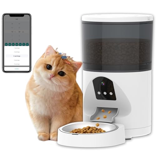 ANTELA Futterautomat für Katzen Hunde 6L, 2,4GHz WLAN Futterspender, App-Steuerung, Regelmäßige Fütterung ANTELA Futterautomat für Katzen Hunde 6L, 2,4GHz WLAN Futterspender, App-Steuerung, Regelmäßige Fütterung von ANTELA