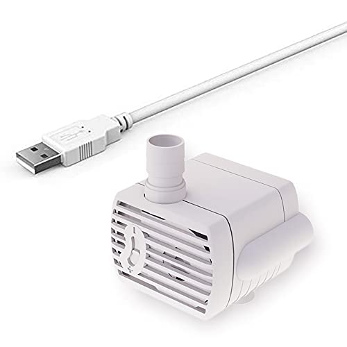 ANTIOCH Ultra leise Wasserpumpe für Haustier-Wasserquellen USB DC5V von ANTIOCH