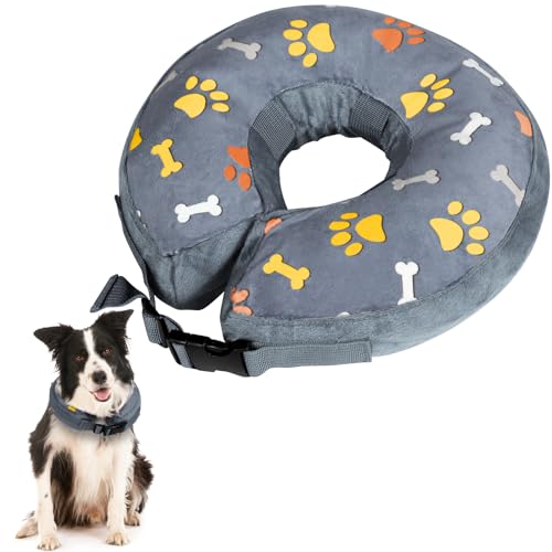ANWA Aufblasbares Hundehalsband, Katzen-Genesungshalsband, aufblasbares Haustierschutz-Abdeckungshalsband, Katzenkegelhalsband nach Operationen, verstellbare Erholung, Haustierkegel, ANWA Aufblasbares Hundehalsband, Katzen-Genesungshalsband, aufblasbares Haustierschutz-Abdeckungshalsband, Katzenkegelhalsband nach Operationen, verstellbare Erholung, Haustierkegel, von ANWA