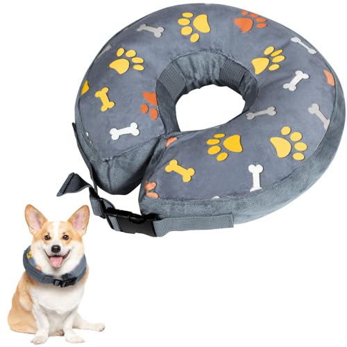 ANWA Aufblasbares Hundehalsband, Katzen-Genesungshalsband, aufblasbares Haustierschutz-Abdeckungshalsband, Katzenkegelhalsband nach Operationen, verstellbare Erholung, Haustierkegel, ANWA Aufblasbares Hundehalsband, Katzen-Genesungshalsband, aufblasbares Haustierschutz-Abdeckungshalsband, Katzenkegelhalsband nach Operationen, verstellbare Erholung, Haustierkegel, von ANWA