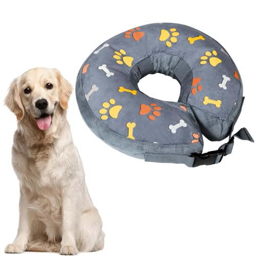 ANWA Aufblasbares Hundehalsband, Katzen-Genesungshalsband, aufblasbares Haustierschutz-Abdeckungshalsband, Katzenkegelhalsband nach Operationen, verstellbare Erholung, Haustierkegel, ANWA Aufblasbares Hundehalsband, Katzen-Genesungshalsband, aufblasbares Haustierschutz-Abdeckungshalsband, Katzenkegelhalsband nach Operationen, verstellbare Erholung, Haustierkegel, von ANWA