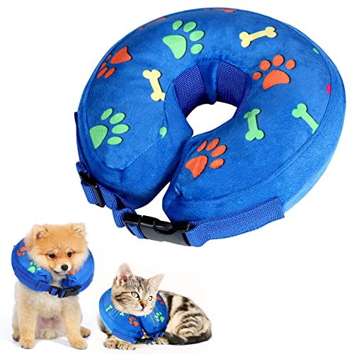 ANWA Aufblasbares Haustier-Schutzhalsband – Verstellbares Katzen- und Hunde-Kegelhalsband für kleine Haustiere ANWA Aufblasbares Haustier-Schutzhalsband – Verstellbares Katzen- und Hunde-Kegelhalsband für kleine Haustiere von ANWA