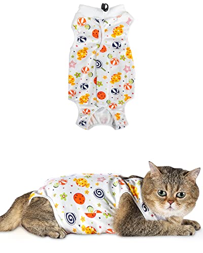 ANWA Cat Recovery Suit - Breathable Cat Surgery Recovery Suit Female, Cat Onesie for Cats After Opery, Cat Spay Recovery Suit Female abdominal wounds von ANWA