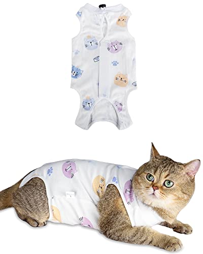 ANWA Cat Recovery Suit - Breathable Cat Surgery Recovery Suit Female, Cat Spay Recovery Suit Female, Cat Body Suit Post Surgery abdominal wounds von ANWA