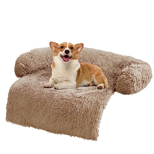 ANWA Hundesofa Bett Matte Bezug Weicher Plüsch, Couchbezug für Hunde Hundematte für Möbelschutz Haustier Sofa Matte für Hunde, Hundemöbel Bett Sofakissen Waschbar Hundebett Matten von ANWA