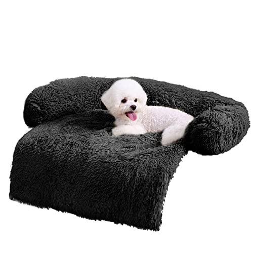 ANWA Hunde-Sofa-Matte, weicher Plüsch, Couchbezug für Hunde, Hundematte für Möbel, Haustier-Sofa-Matte für Hunde, Hundemöbelbett, Sofakissen, waschbar, Hundebett-Matten, 76,2 x 76,2 x 15,2 cm von ANWA