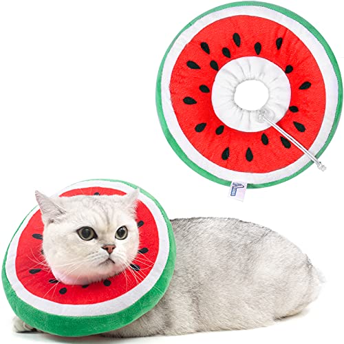 ANWA Verstellbares Katzen-Kegelhalsband, weich, niedliches Katzenhalsband, Katzenzapfen nach Operationen für Kätzchen von ANWA