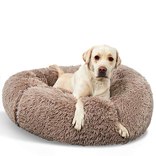 ANWA Waschbar Hundebett Große Hunde, Donut Hundebett für Mittlere/Große Hunde, Rundes Plüsch Haustierbett Hunde ANWA Waschbar Hundebett Große Hunde, Donut Hundebett für Mittlere/Große Hunde, Rundes Plüsch Haustierbett Hunde von ANWA
