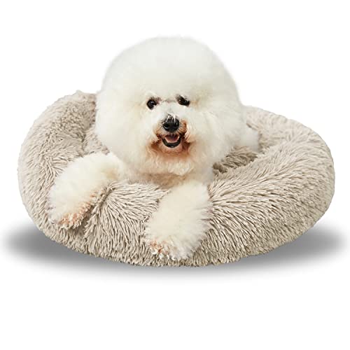 ANWA rundes Hundebett, waschbar, klein, Donut-Hundebett, für kleine Hunde, bequem, beruhigend von ANWA