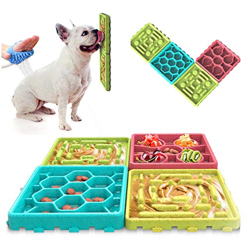 Any Pet - Slow Feeding Matte, Tray, Slow Feeder Dog Bowls, Food Mat for Dog, Dog Lick Pad Anxiety Relief Feeding Mat with Suction von ANYPET