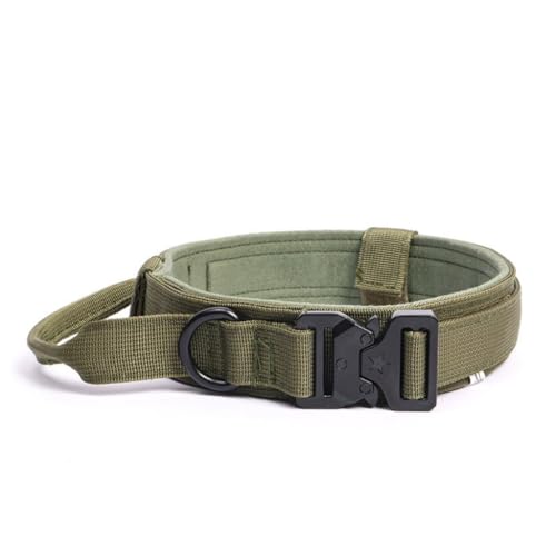 Hundehalsband, Militärisches Verstellbar Mit, Militär-Hundehalsband Nylon mit Metallschnalle Für Mittelgroße Große Hunde(#C,L(42cm-54cm)) von AOBUJDUB