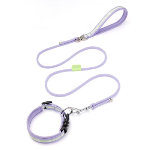 AOBUJDUB Hundehalsband, Weich Gepolstertes, Nylon Hundehalsband Verstellbare Halsband Für Mittlere Große Hunde - Reflektierend Für Das Training(#E,M-40-45cm) von AOBUJDUB