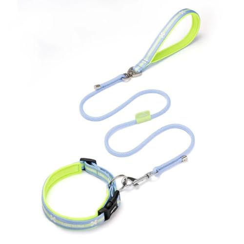 AOBUJDUB Hundehalsband, Weich Gepolstertes, Nylon Hundehalsband Verstellbare Halsband Für Mittlere Große Hunde - Reflektierend Für Das Training(#F,XXS-22-26cm) von AOBUJDUB