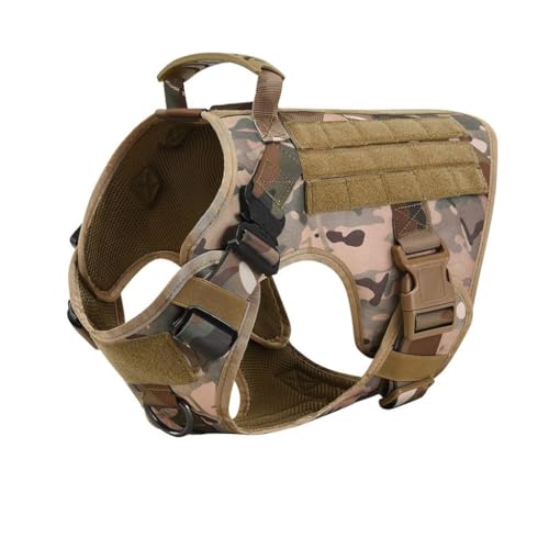 Hundehalsband, Weich Gepolstertes Verstellbare Nylon mit Kontrollgriff Metallschnalle, für Mittlere Große Hunde Jagd Training Outdoor(#H,M) von AOBUJDUB