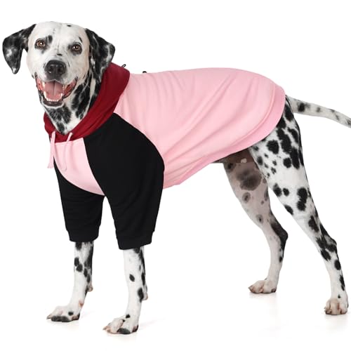 AOFITEE Extra großer Hunde-Kapuzenpullover, warmer Hunde-Kapuzenpullover mit Hut für Herbst und Winter, leichter Basic-Hundepullover mit Ärmeln, Kapuzenpullover für Jungen, Mädchen, Hunde, Sweatshirt von AOFITEE