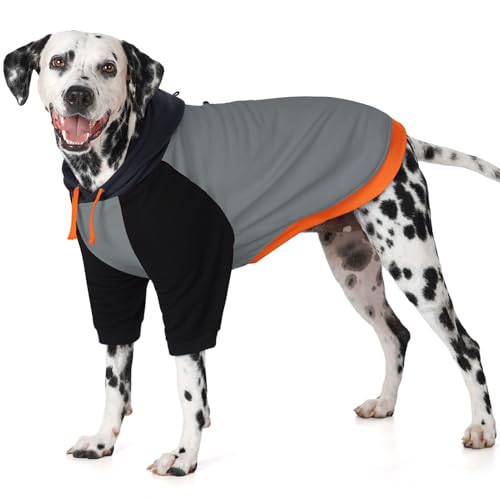 AOFITEE Extra großer Hunde-Kapuzenpullover, warmer Hunde-Kapuzenpullover mit Hut für Herbst und Winter, leichter Basic-Hundepullover mit Ärmeln, Kapuzenpullover für Jungen, Mädchen, Hunde, Sweatshirt von AOFITEE