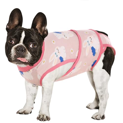 AOFITEE Genesungsanzug für Hunde nach Operationen, weicher atmungsaktiver Hunde-Einteiler für Operationen, weibliche Männer, Anti-Lecken, chirurgischer Hunde-Genesungsanzug für Bauchwunden, von AOFITEE