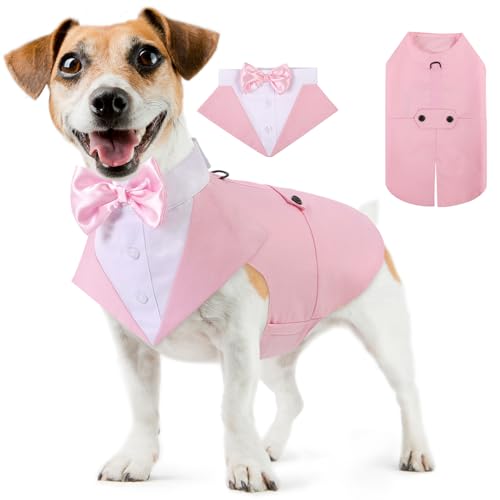 AOFITEE Hund Smoking Hund Anzug & Bandana Set von AOFITEE