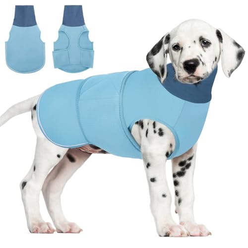 AOFITEE Hunde-Angstweste, beruhigender Kapuzenpullover für Hunde, Donnerjacke, beruhigendes Shirt für Feuerwerk, Donner, Reisen, Trennung, Geräuschblockierung und Gehörschutz von AOFITEE