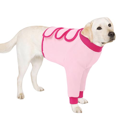 AOFITEE Hundebody Nach Op Hündin, Hundebody Nach Kastration Rüde Wundschutzanzüge für Hunde mit Beinen, Verstellbare Op Body Hund Kastration Hündin Anti-Wundlecken Ellenbogenbandage Hund Vorderbein von AOFITEE