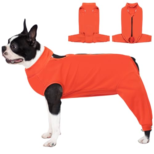AOFITEE Hunde-Genesungsmanschette, Anti-Leck-Ärmel, Hinterbein für mittelgroße Hündinnen, Genesungsanzug, Größe M für Hinterbeine, Bauch-Wundabdeckung, Hundekegel-Alternative, Größe M von AOFITEE